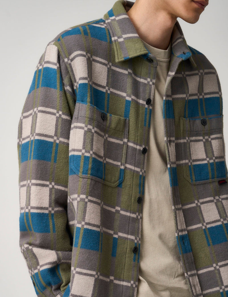 Gramicci Anthony Flannel Check Shirt - Silver Grey