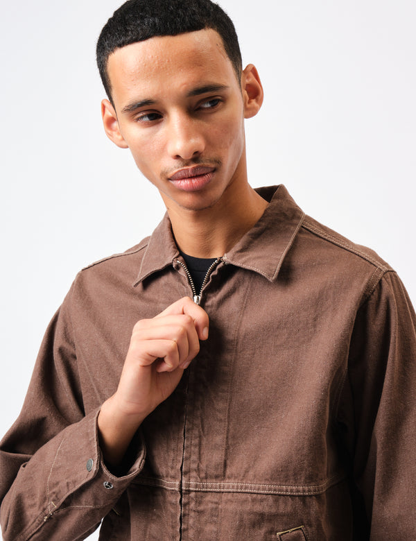 Gramicci Japanese Slub Denim Jacket - Amber Brown