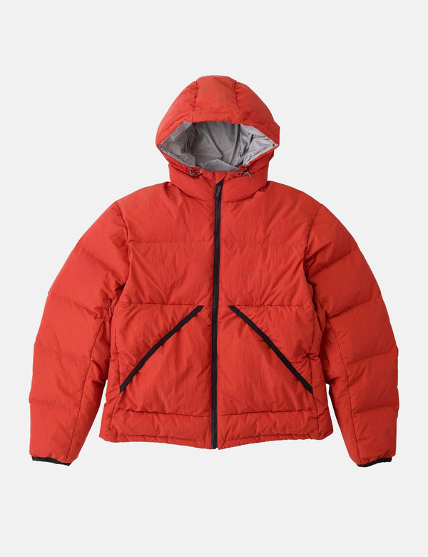 Gramicci Down Puffer Hooded Jacket - Burnt Red