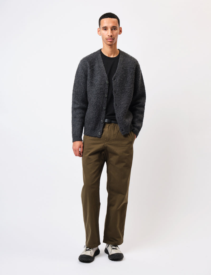 Gramicci Mohair Cardigan - Charcoal Grey