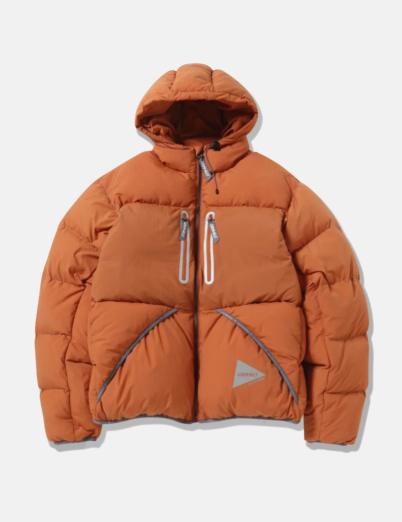 and Wander X Gramicci Down Jacket - Orange