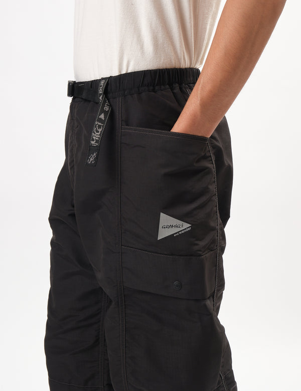 and Wander X Gramicci Ripstop Voyager Pant - Black