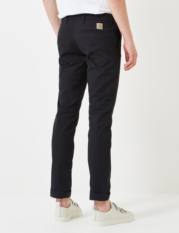 Carhartt WIP Sid Pant (27"-29" Waist) - Black