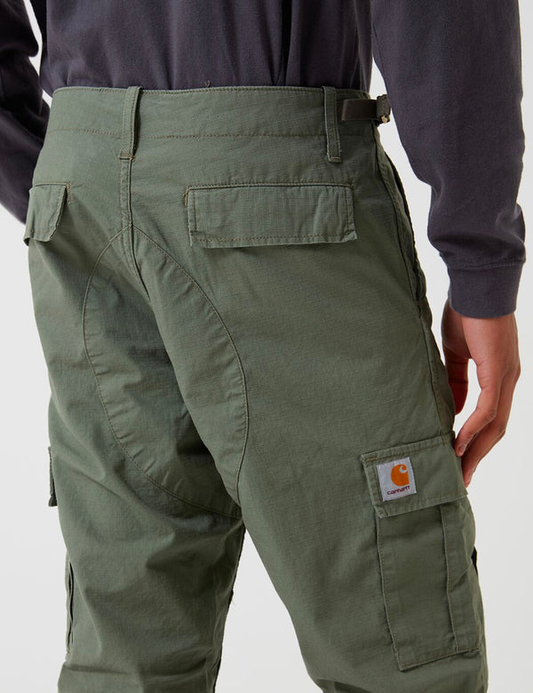 Carhartt-WIP Aviation Pant - Dollar Green Rinsed