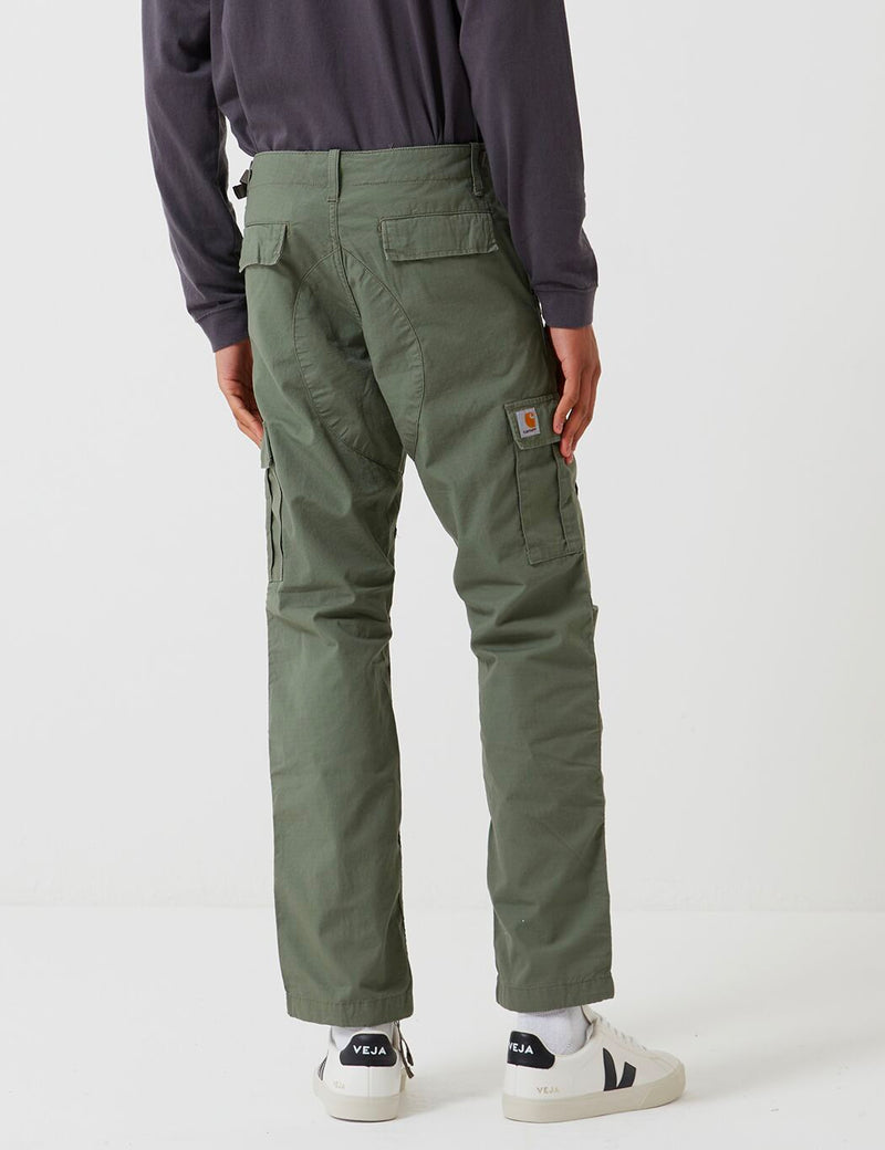 Carhartt-WIP Aviation Pant - Dollar Green Rinsed