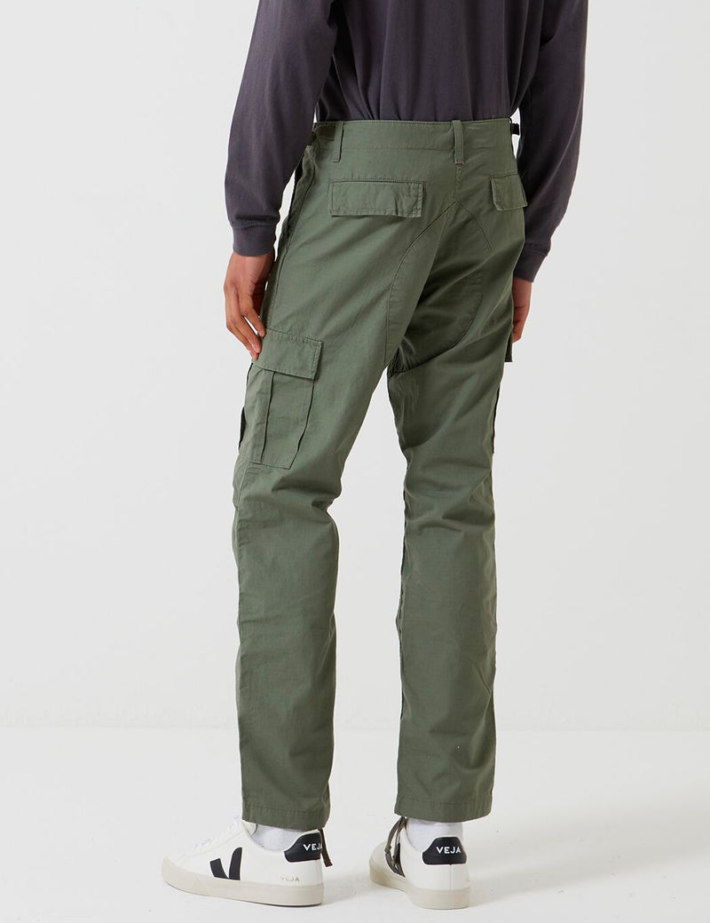 Carhartt-WIP Aviation Pant - Dollar Green Rinsed