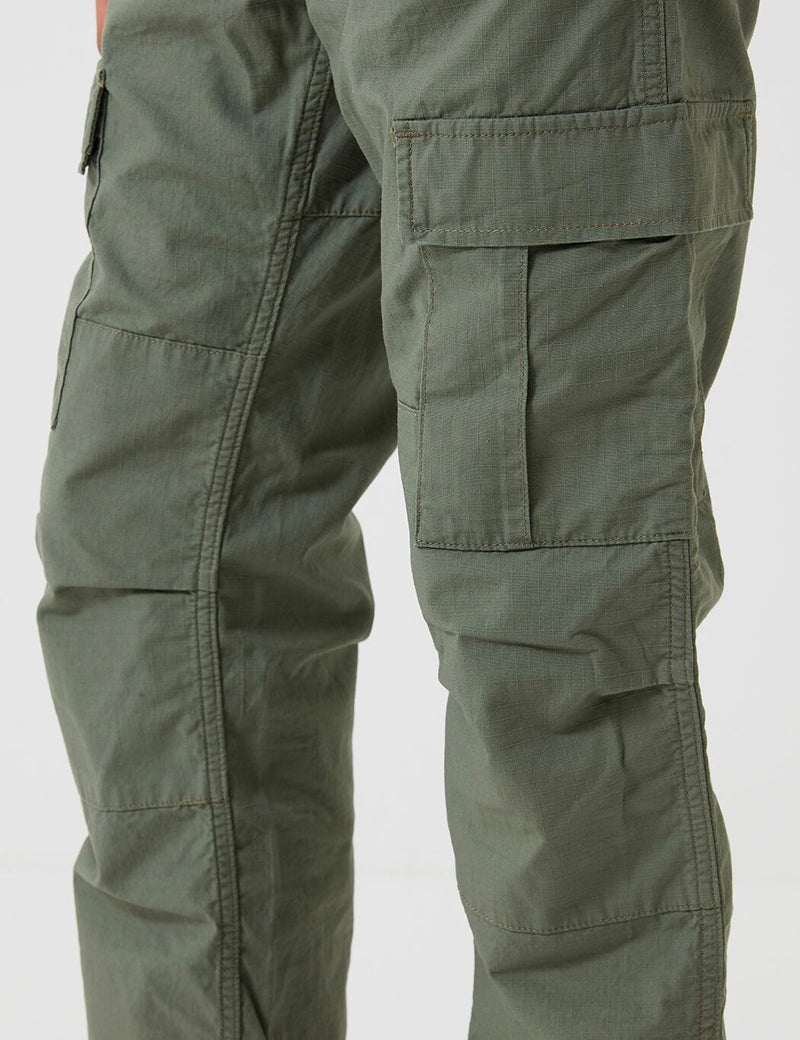 Carhartt-WIP Aviation Pant - Dollar Green Rinsed