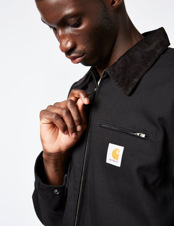 Carhartt WIP Detroit Jacket (Winter Lined) - Black