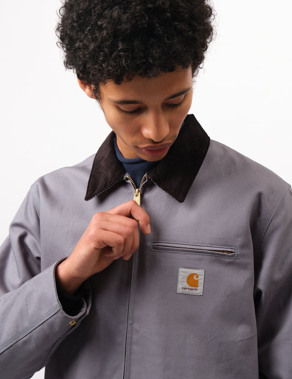 Carhartt WIP Detroit Jacket (Blanket Lined) - Dove Grey