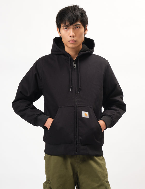 Carhartt WIP Active Jacket (Quilted Fleece Lined) - Black