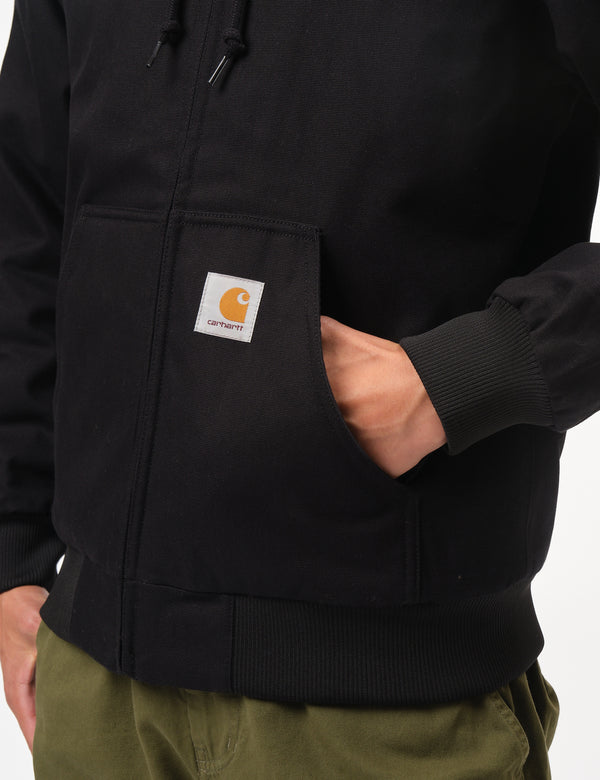 Carhartt WIP Active Jacket (Quilted Fleece Lined) - Black