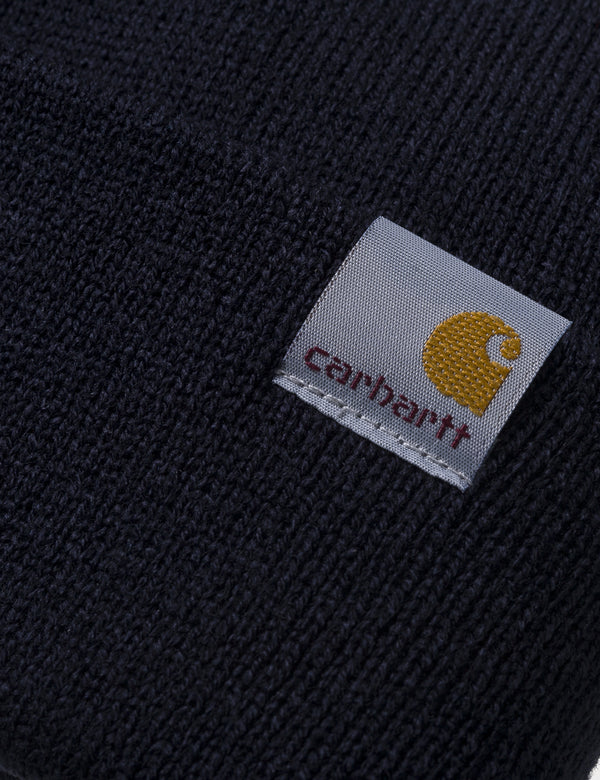 Carhartt-WIP Stratus Low Beanie Hat - Dark Navy Blue