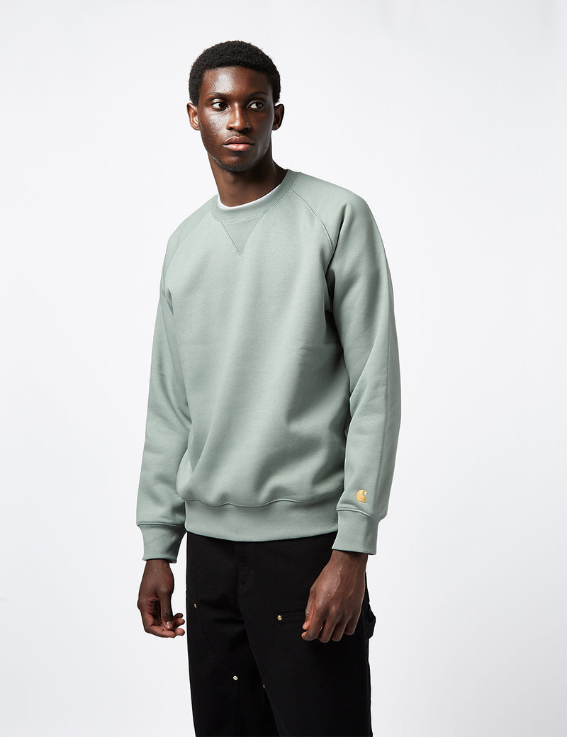 Carhartt-WIP Chase Sweatshirt - Glassy Teal