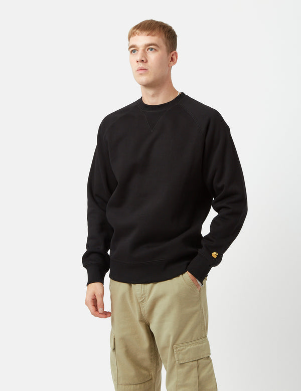 Carhartt WIP Chase Sweatshirt (Regular) - Black