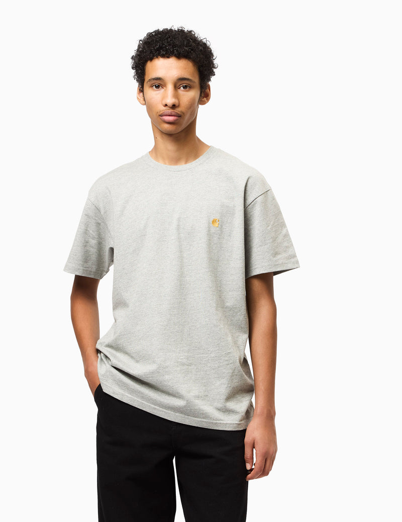 Carhartt WIP Chase T-Shirt (Loose) - Grey Heather