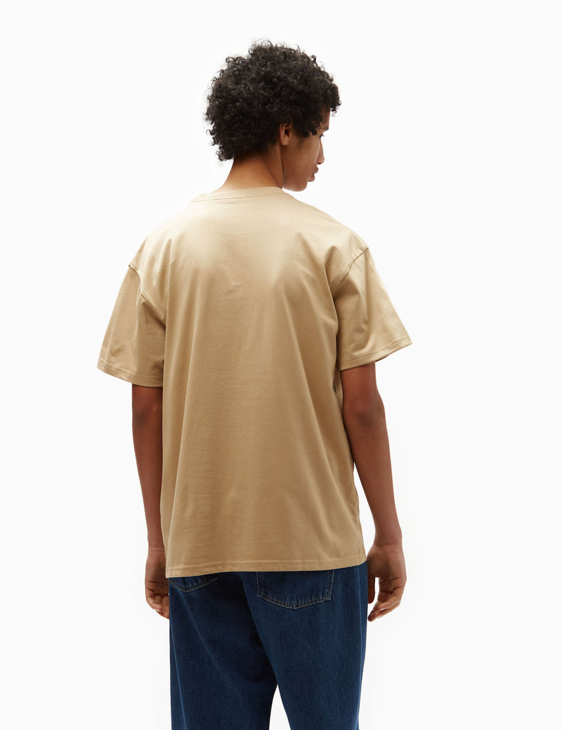 Carhartt-WIP Chase T-Shirt (Loose) - Sable Khaki/Gold