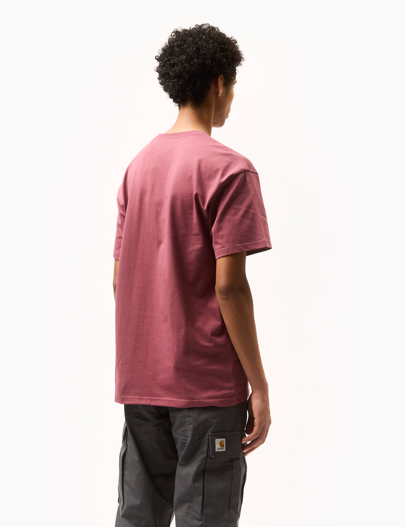 Carhartt WIP Chase T-Shirt - Dusty Fuchsia