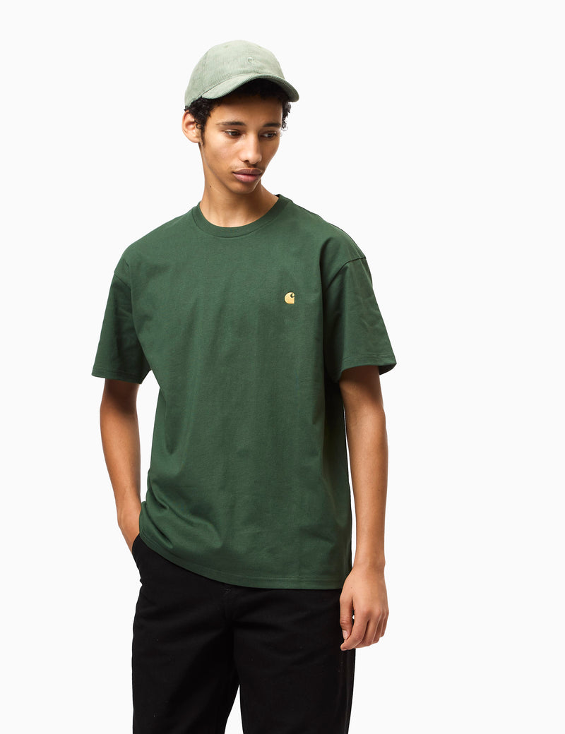 Carhartt WIP Chase T-Shirt (Loose) - Sycamore Tree Green