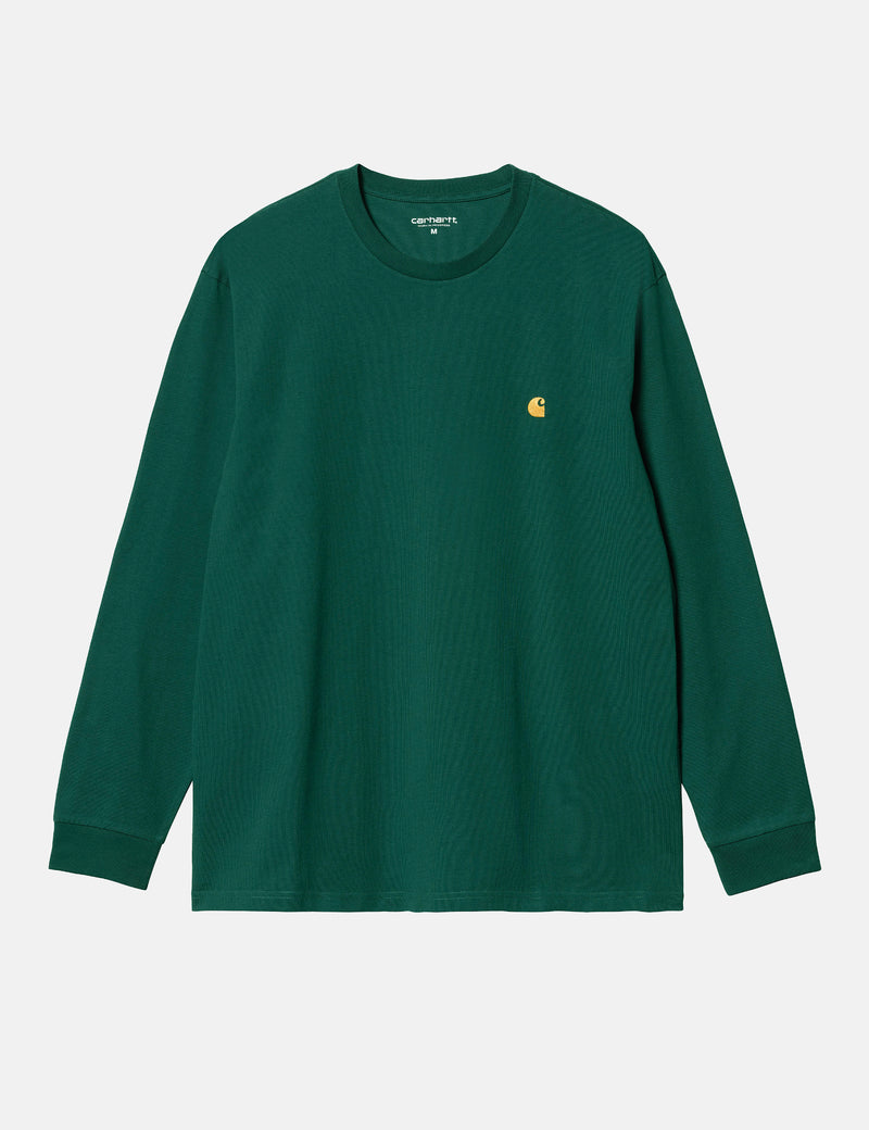 Carhartt-WIP Long Sleeve Chase T-Shirt (Loose) - Chervil Green