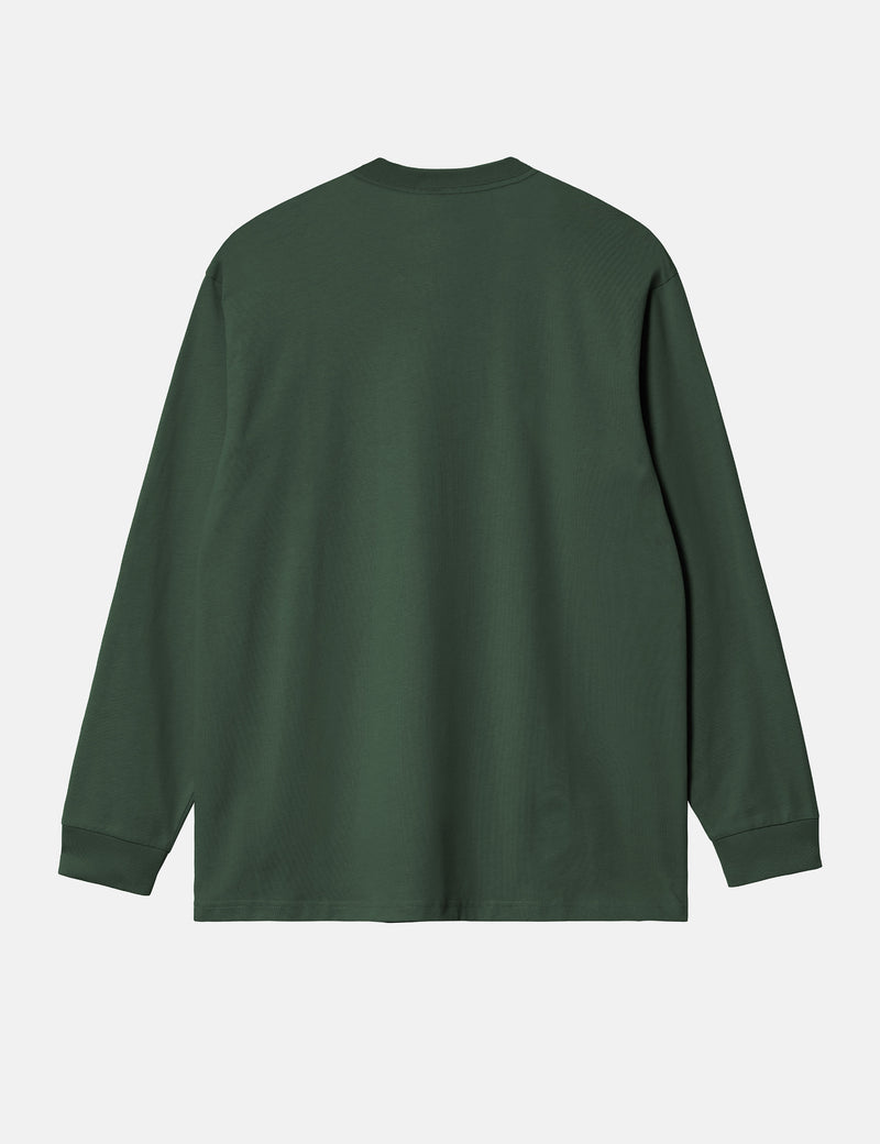 Carhartt WIP Chase Long Sleeve T-Shirt (Loose) - Sycamore Tree Green