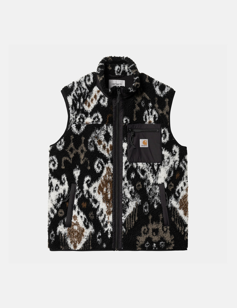 Carhartt-WIP Prentis Vest Fleece Liner (Baru Jacquard) - Black