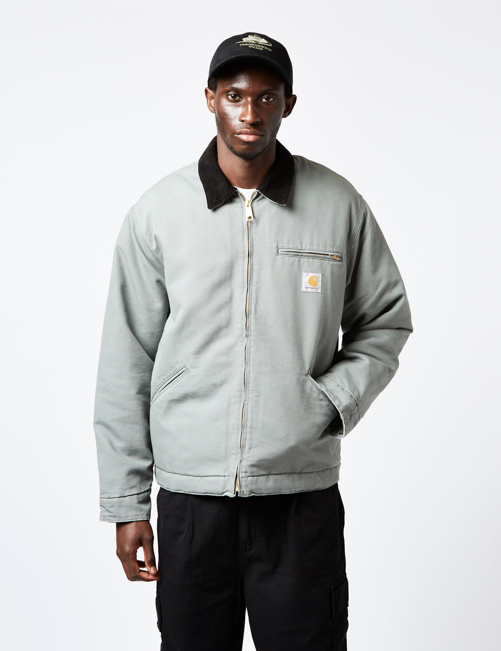 Carhartt-WIP OG Detroit Jacket (Organic) - Smoke Green I Urban Excess. –  URBAN EXCESS