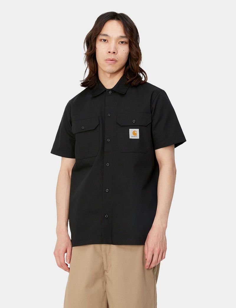 Carhartt-WIP Master Shirt Short Sleeve (Regular) - Black