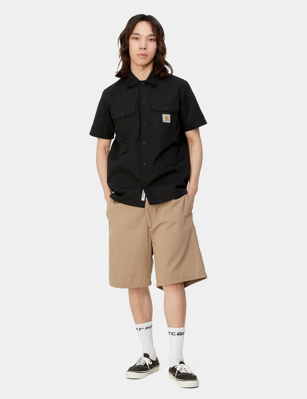 Carhartt-WIP Master Shirt Short Sleeve (Regular) - Black