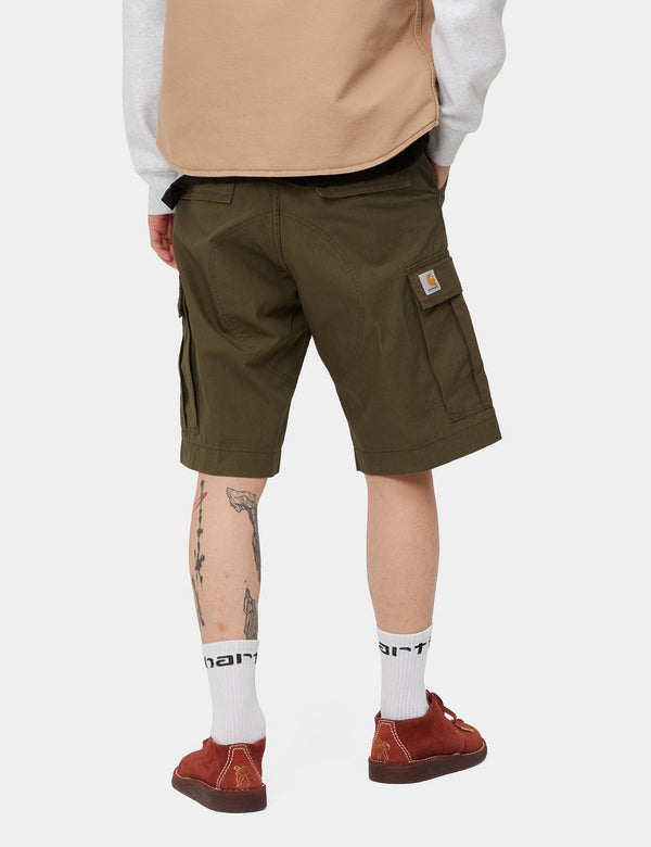 Carhartt-WIP Regular Cargo Short - Park Green Rinsed