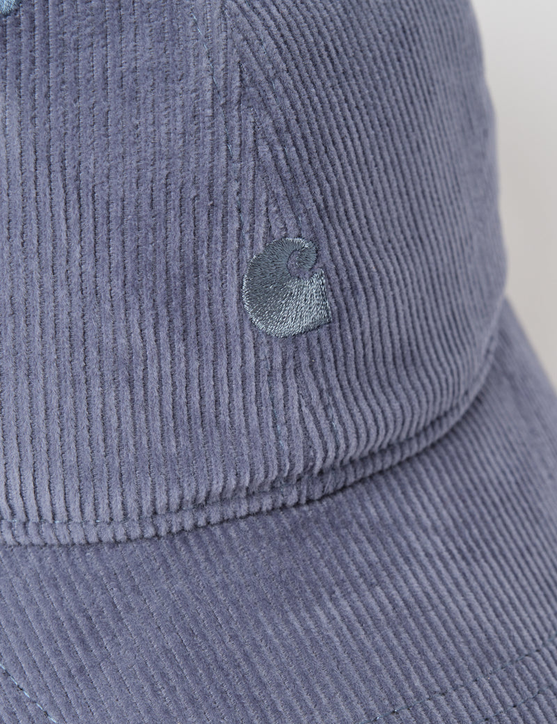 Carhartt-WIP Harlem Cap (Cord) - Hudson Blue