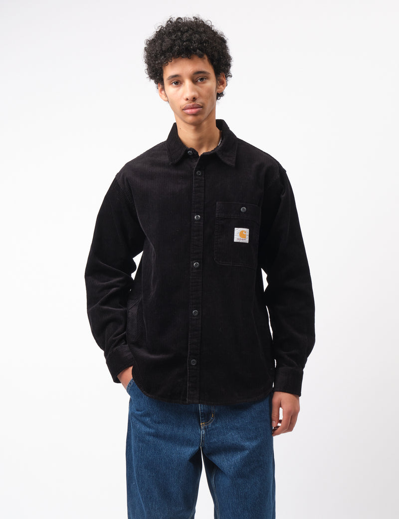 Carhartt-WIP Flint Corduroy Shirt - Black