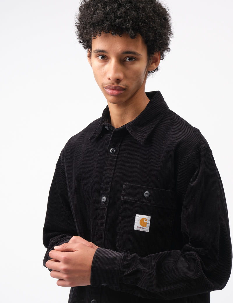 Carhartt-WIP Flint Corduroy Shirt - Black