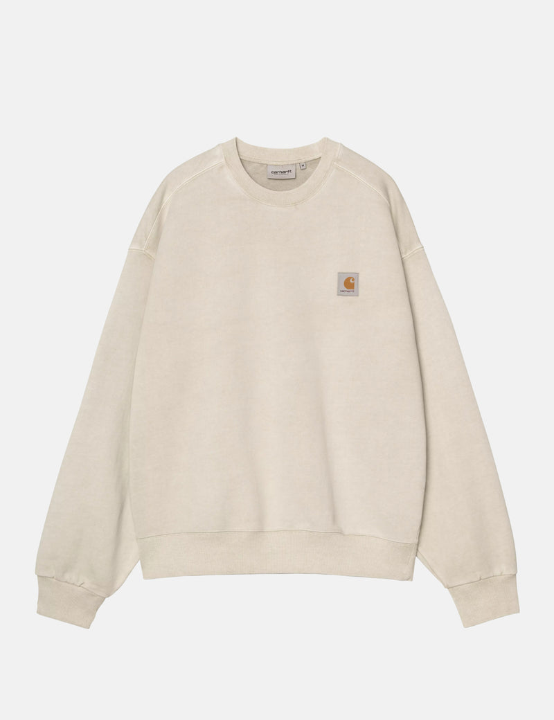 Carhartt WIP Vista Sweatshirt - Fleur De Sel Garment Dyed