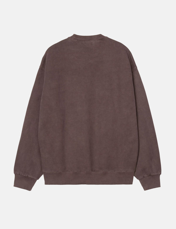 Carhartt WIP Vista Sweatshirt - Palisander Garment Dyed