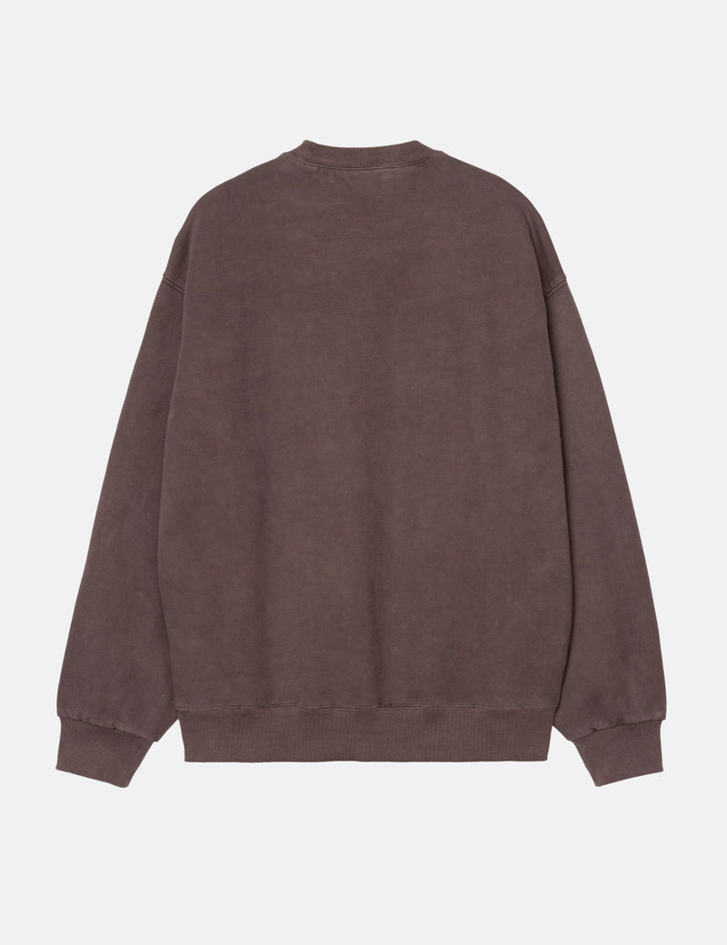 Carhartt WIP Vista Sweatshirt - Palisander Garment Dyed
