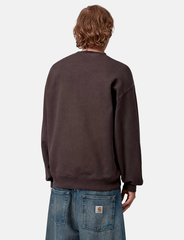 Carhartt WIP Vista Sweatshirt - Palisander Garment Dyed
