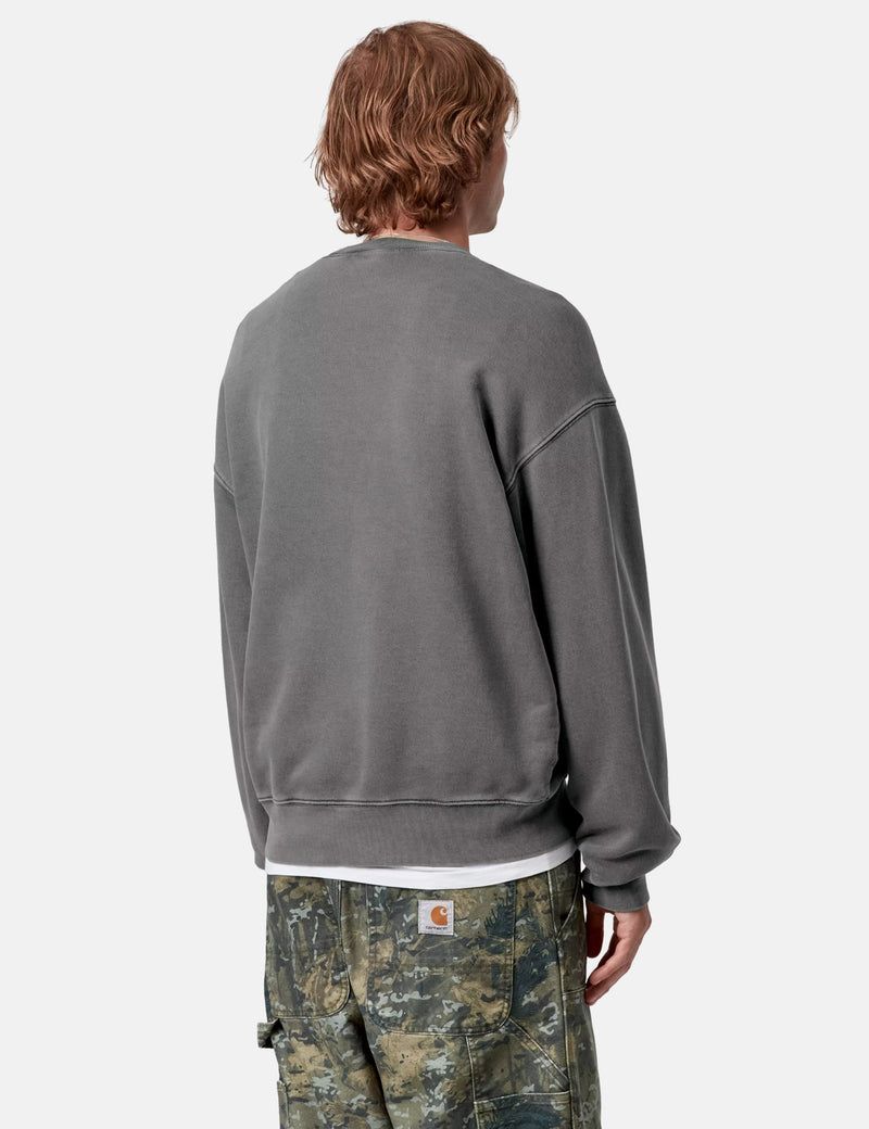 Carhartt WIP Vista Sweatshirt - Black Garment Dyed