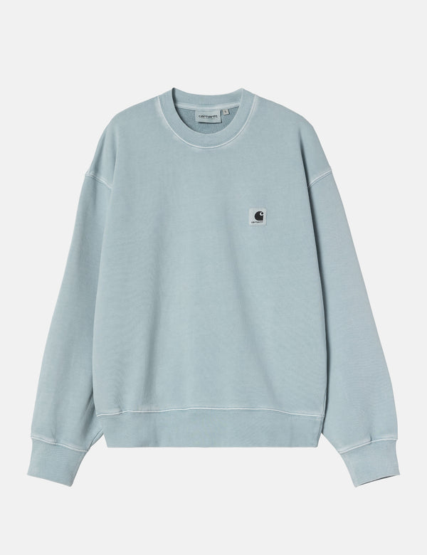 Carhartt WIP Women's Nelson Sweatshirt (Balloon) - Dusty Ice Blue