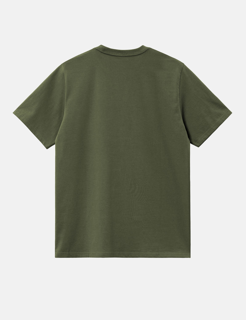 Carhartt WIP American Script T-Shirt (Loose) - Tarragon Green