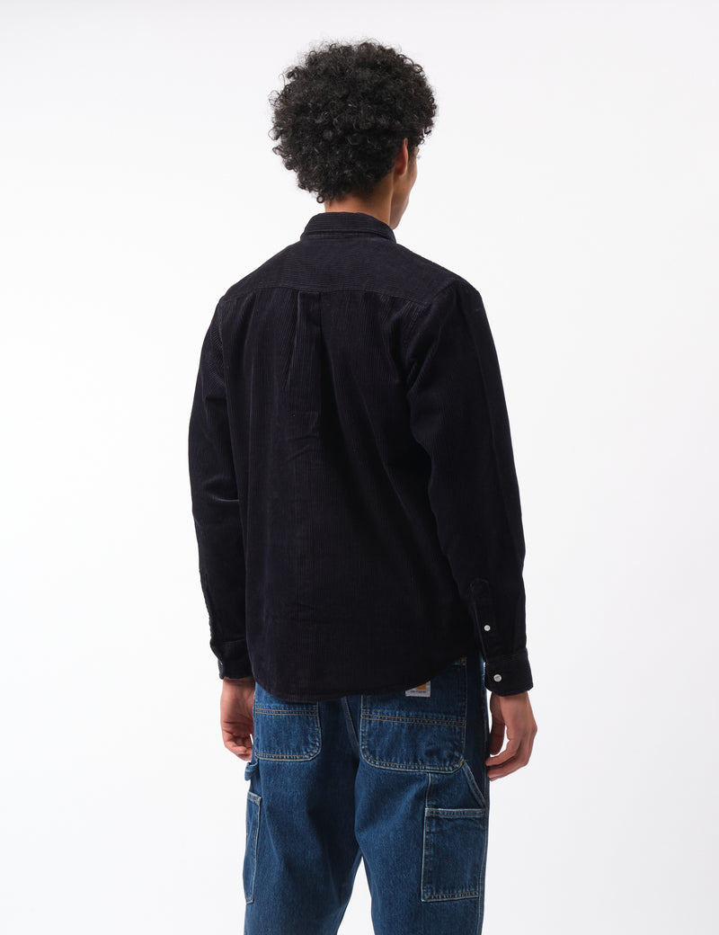 Carhartt WIP Madison Cord Shirt - Dark Navy Blue/Wax