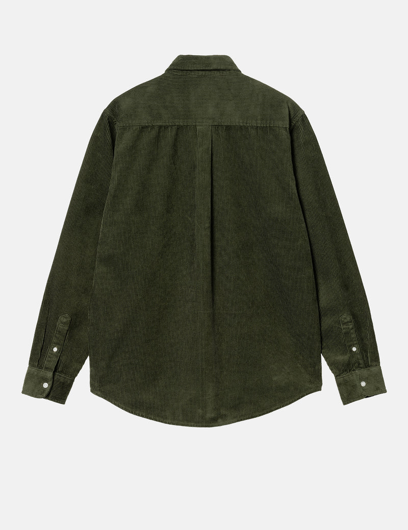 Carhartt WIP Madison Cord Shirt - Tarragon Green