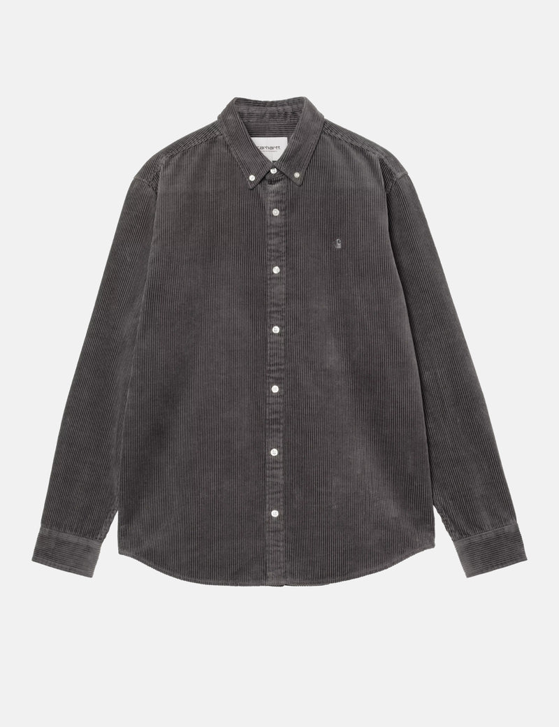 Carhartt WIP Madison Cord Shirt - Graphite/Graphite