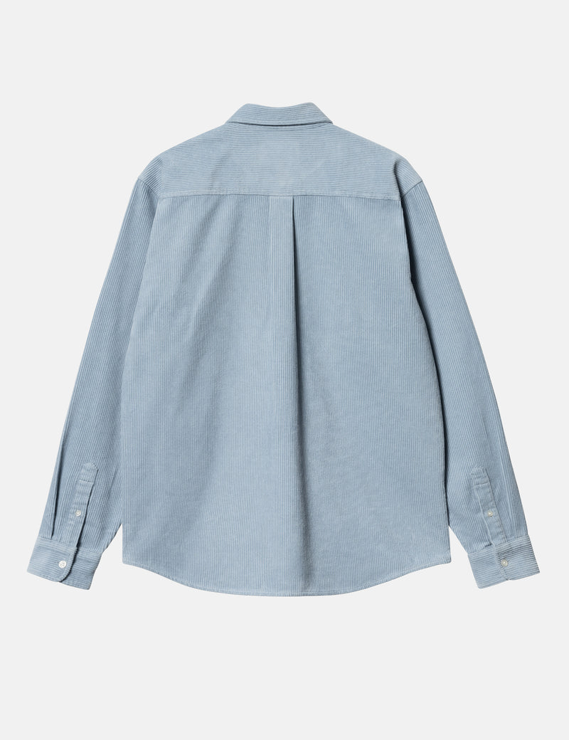 Carhartt WIP Madison Cord Shirt - Dusty Ice Blue