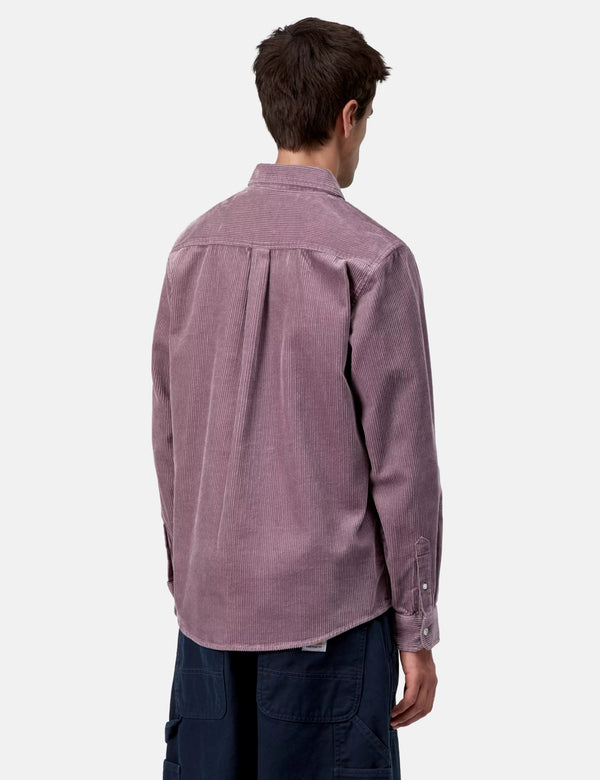 Carhartt WIP Madison Cord Shirt - Phlox Purple