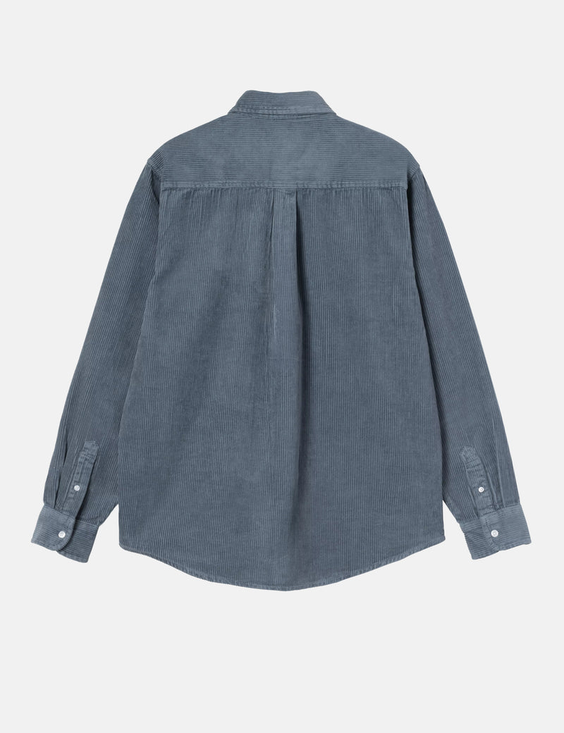 Carhartt WIP Madison Cord Shirt - Angelite Blue