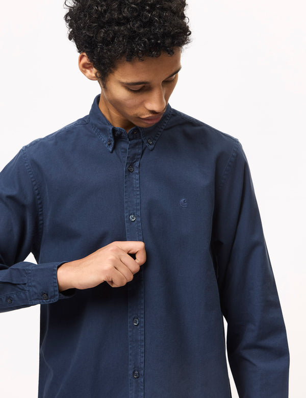 Carhartt WIP Bolton Shirt (Regular) - Air Force Blue