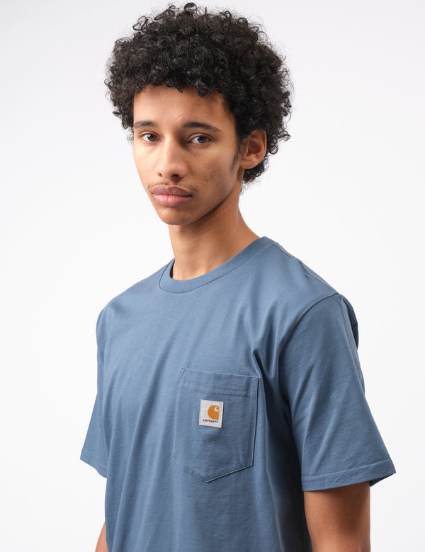 Carhartt WIP Pocket T-Shirt (Regular) - Positano Blue