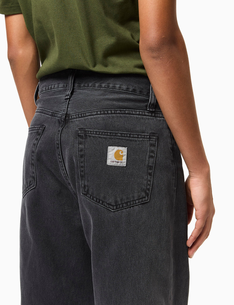 Carhartt-WIP Landon Pant - Black Heavy Stone Washed