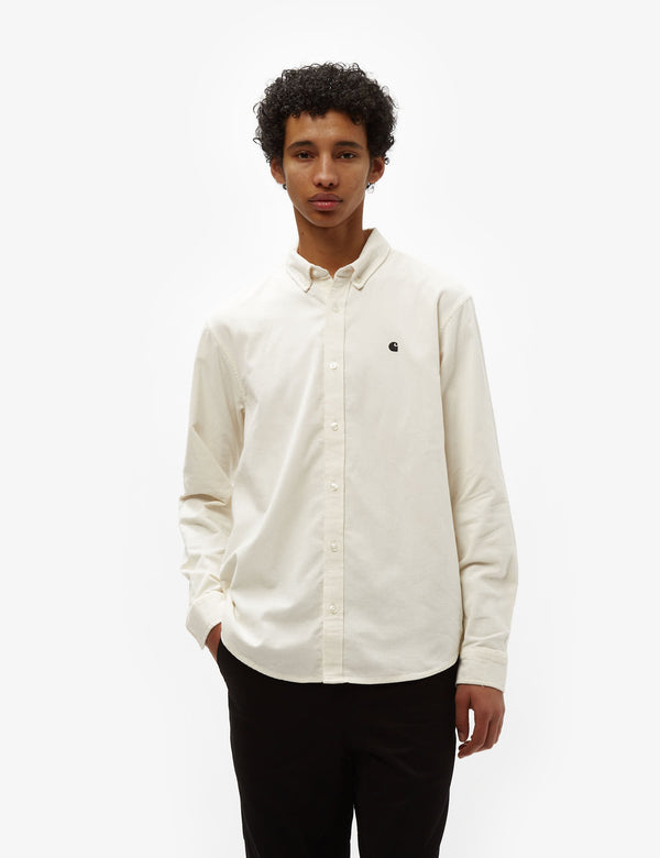 Carhartt-WIP Madison Fine Cord Shirt (Regular) - Wax/Black