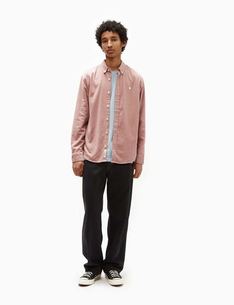 Carhartt-WIP Madison Fine Cord Shirt (Regular) - Glassy Pink